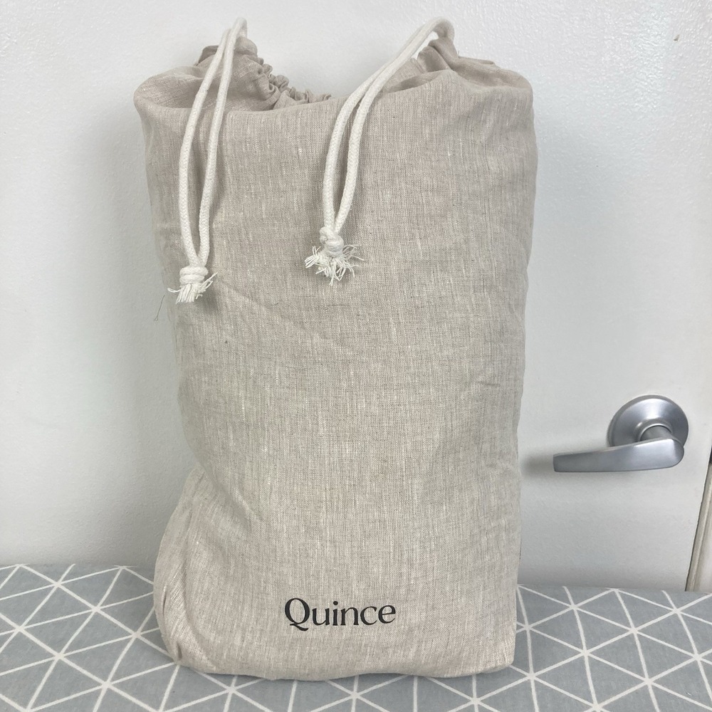 Quince NWT European Linen Chambray Beige Duvet Cover Full/Queen Without Sham Set - Picture 6 of 7